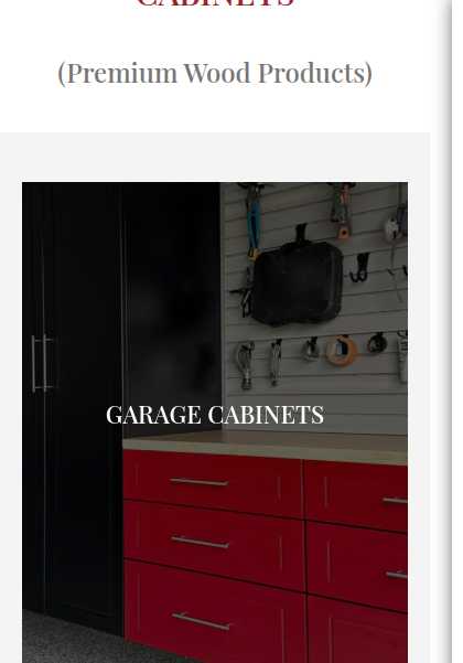 Custom Garage Cabinets