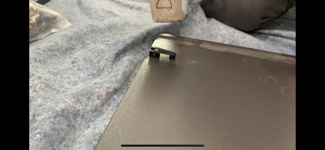 Cam lock installation technique showing proper angle