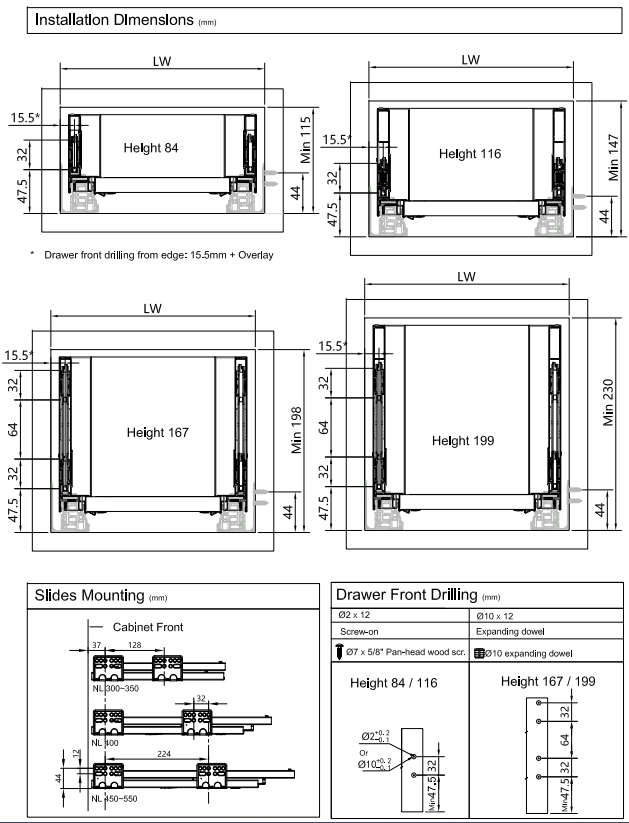 Drawer assembly sequence